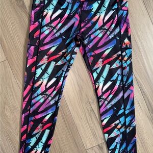 Constantly Varied Gear Saved By The 90’s Colorful Leggings SZ L